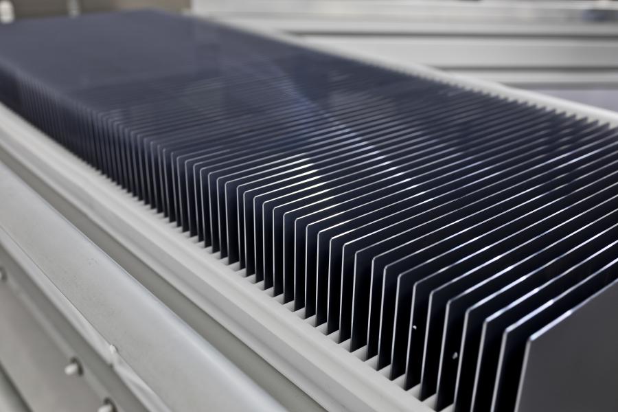 Finished square EpiNex silicon wafer
